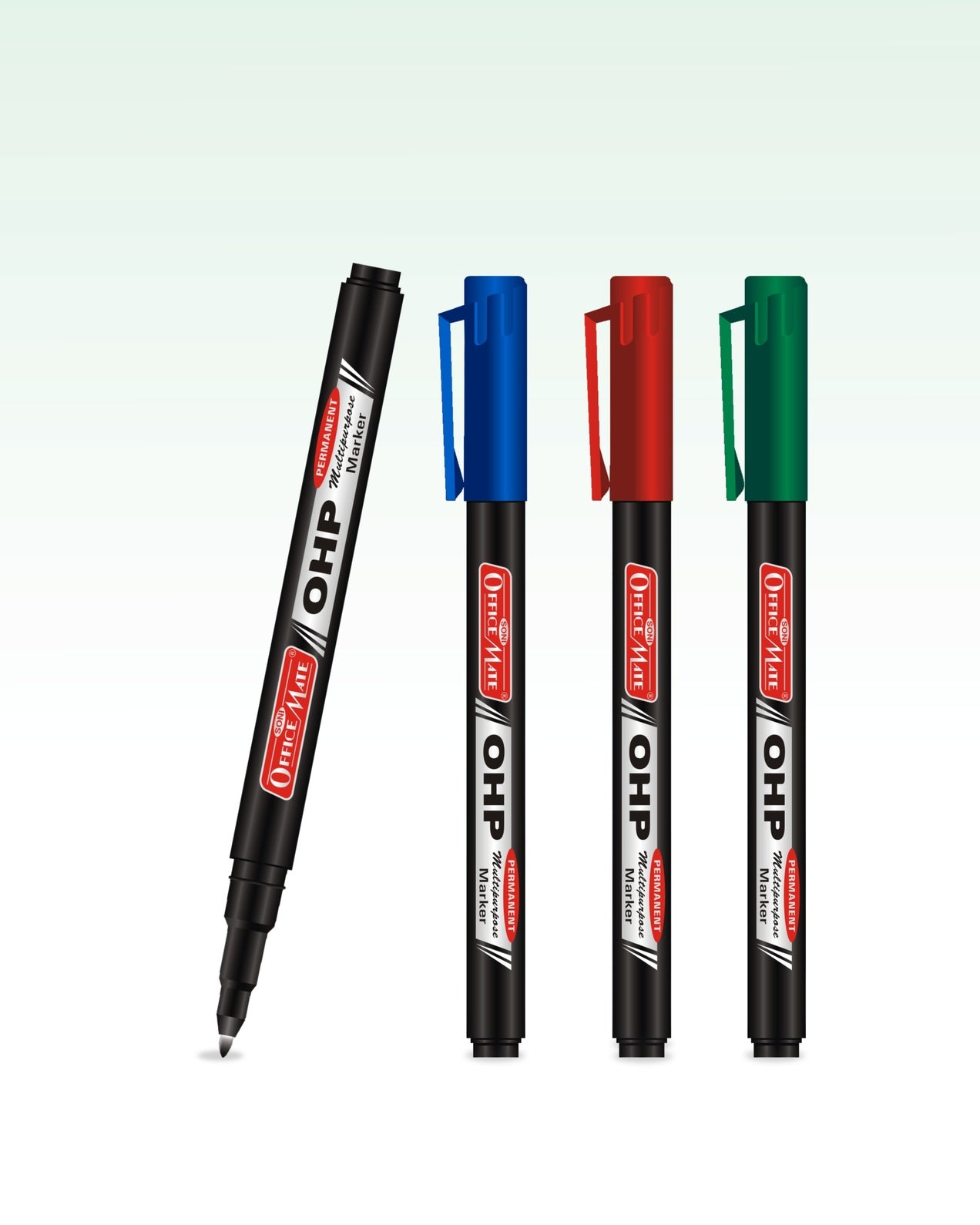 Permanent OHP Markers (4pcs) Quick Drying, Water Resistant