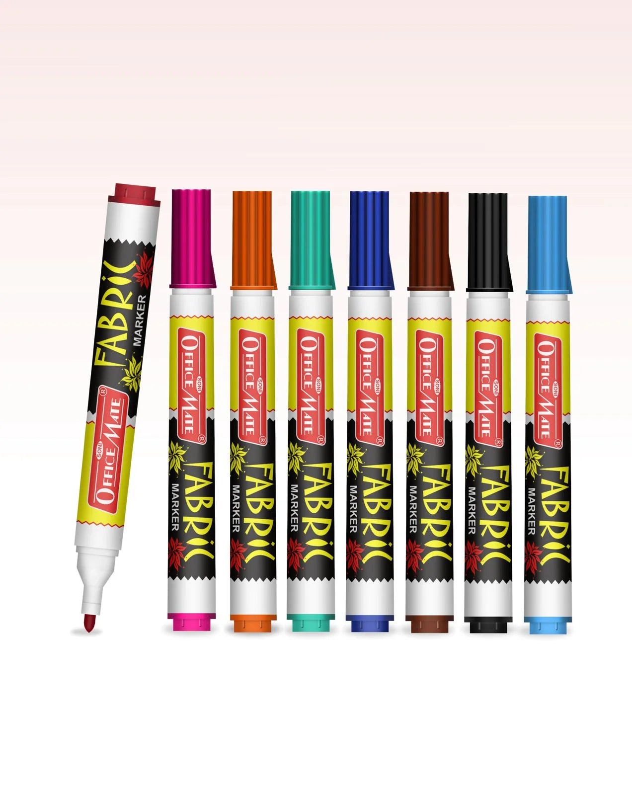 Fabric Markers – DIY Marker, Wash Resistant, Vivid Colours, Works on all Fabric Surfaces