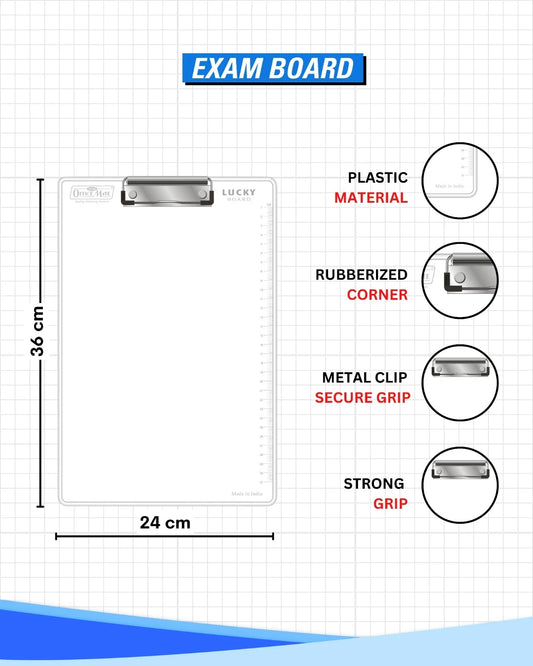Topper Exam Kit, All-in-One for Exam Success, Durable Board & Writing Tools
