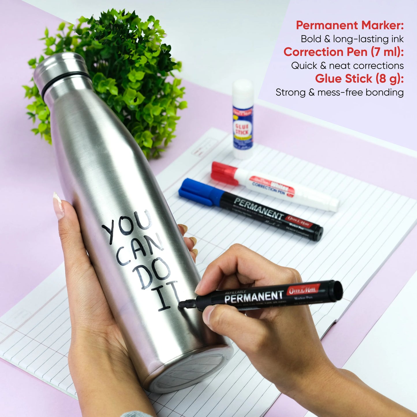 Stationery Kit @999, Premium School & Office Combo with Exam Board, Desk Organizer & Cleaning Essentials