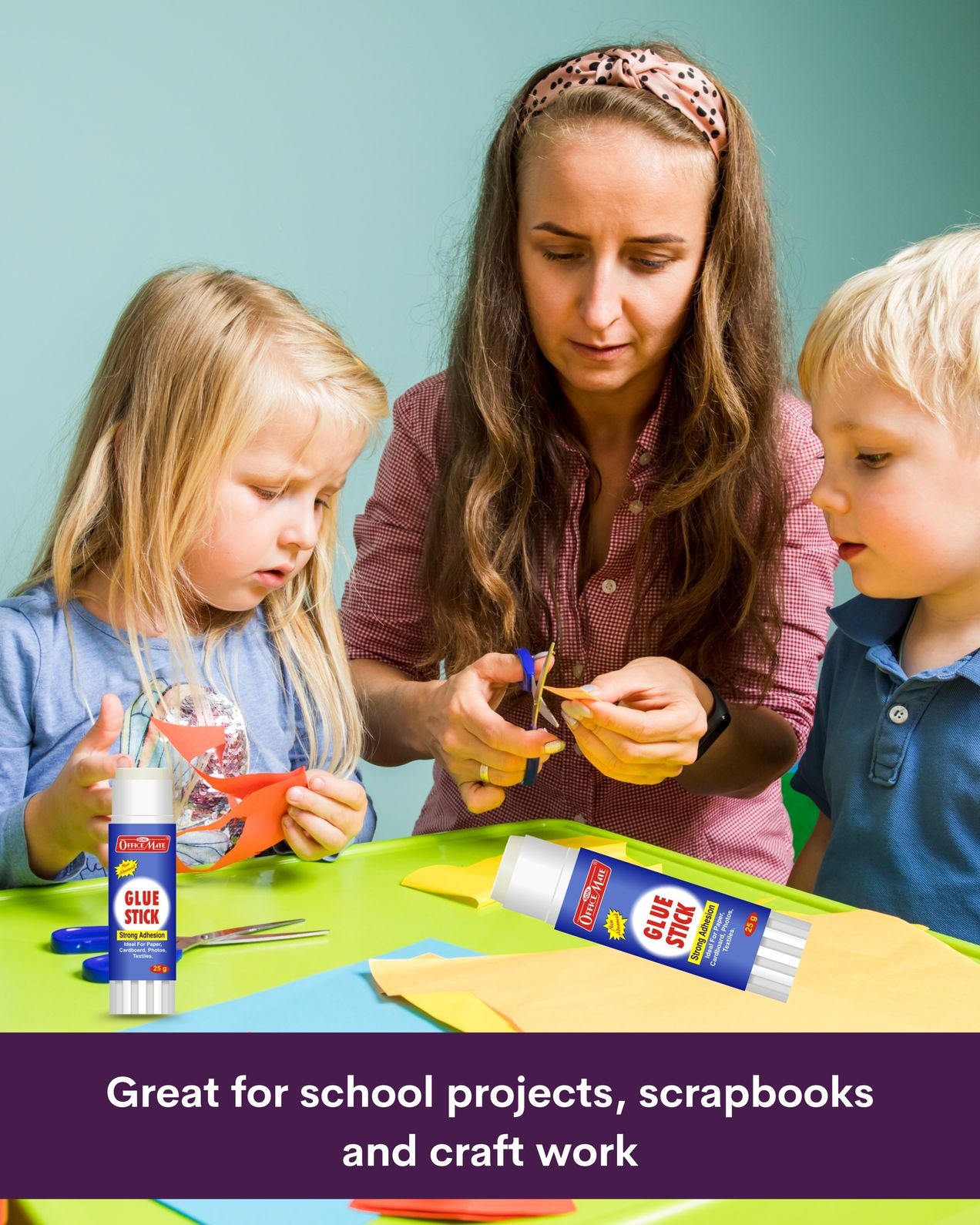 Glue Stick - 25gm, Superior Adhesion, Quick-Drying for School, Office, Crafts, and Home Projects