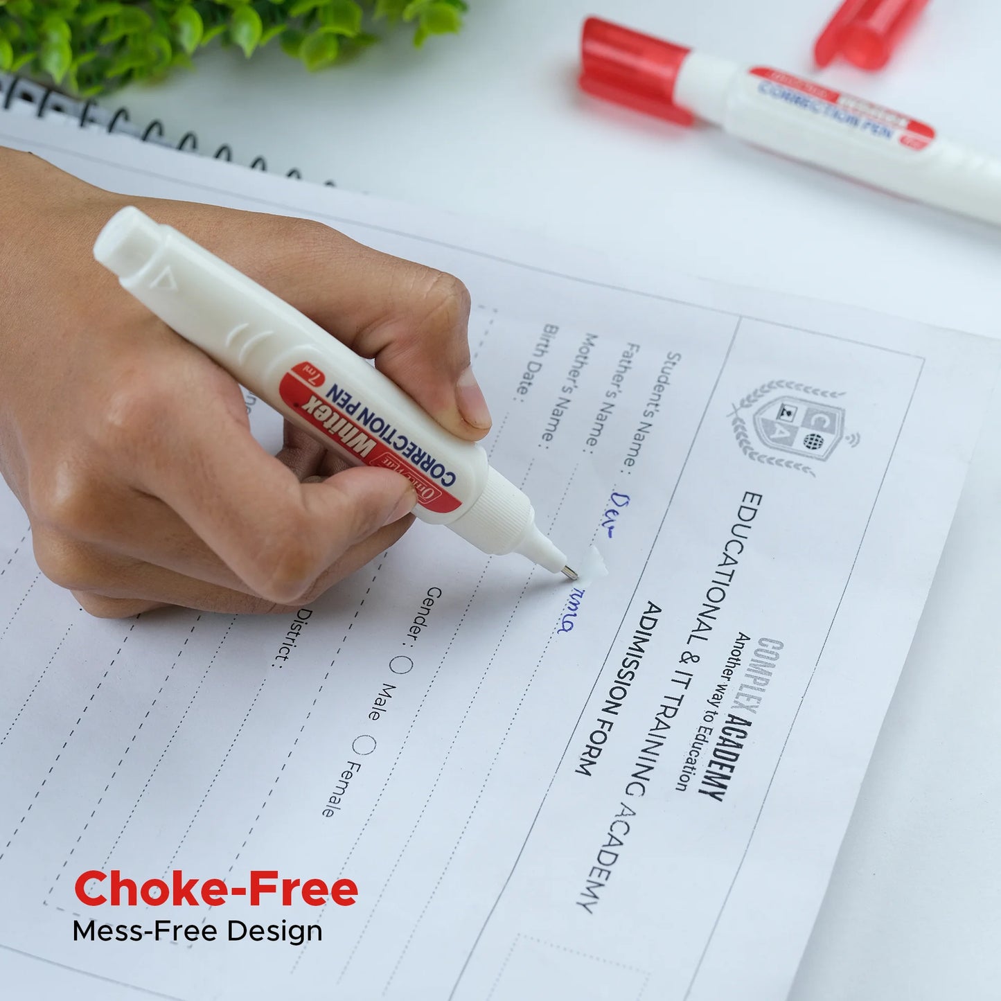 Correction Pen (7ml) – Pack of 2, Instant Drying, Precise Application