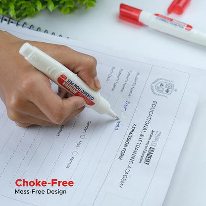 Correction Pen (7ml) – Pack of 2, Instant Drying, Precise Application