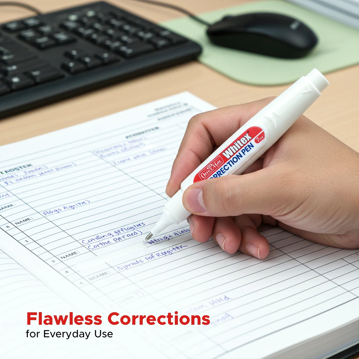 Correction Pen (7ml) – Pack of 2, Instant Drying, Precise Application