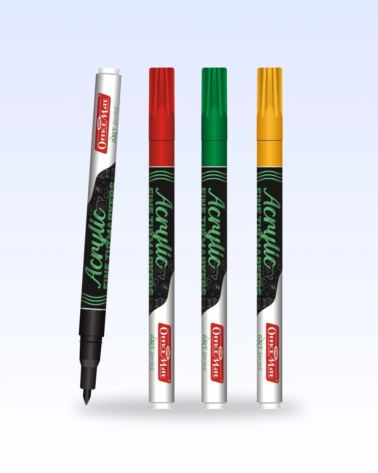 Fine Tip Acrylic Paint Markers – Water Based, Versatile Use