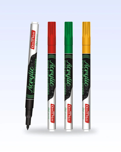 Fine Tip Acrylic Paint Markers – Water Based, Versatile Use