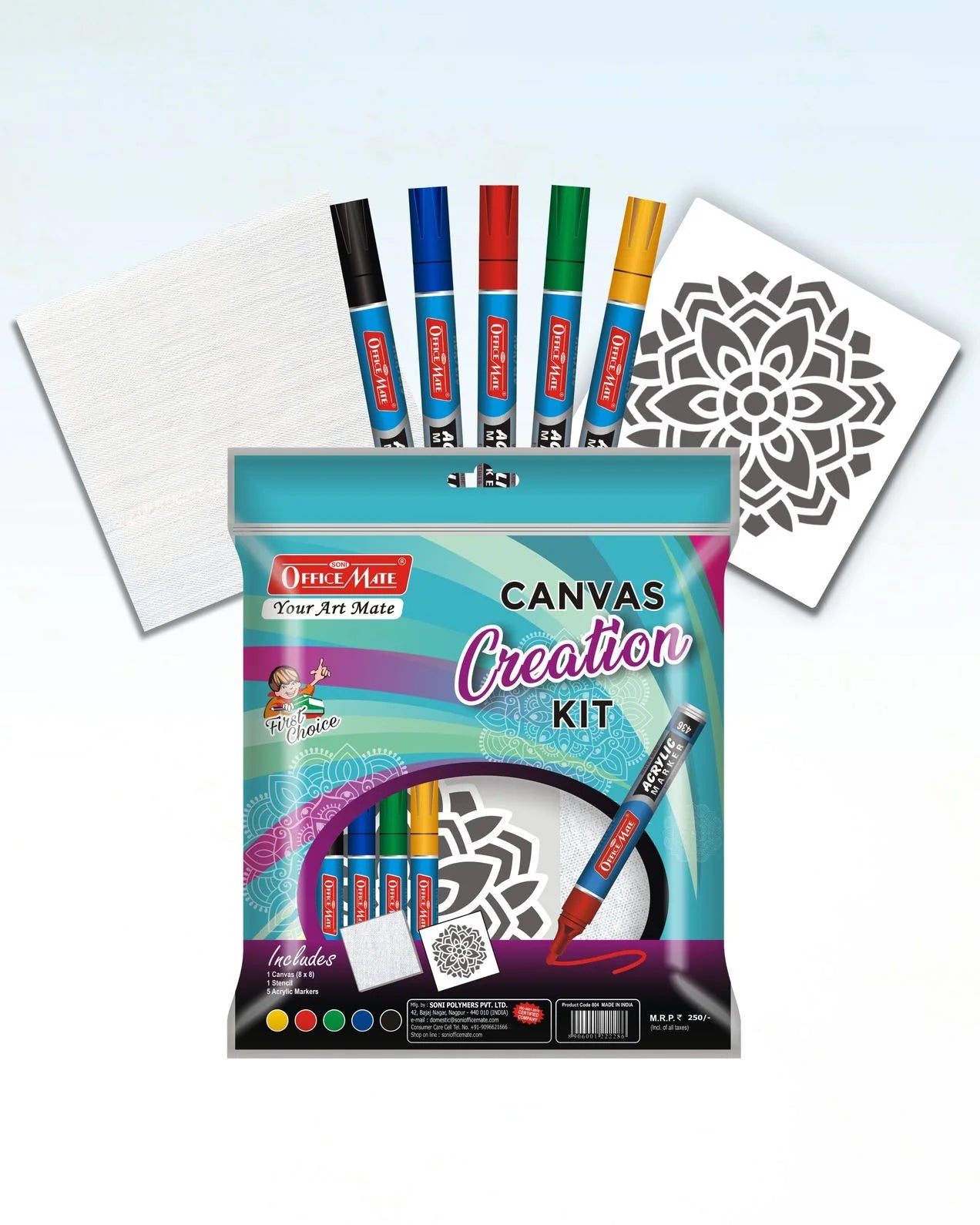 Canvas Creation Kit, Premium Quality, Ideal for Beginners and Professionals