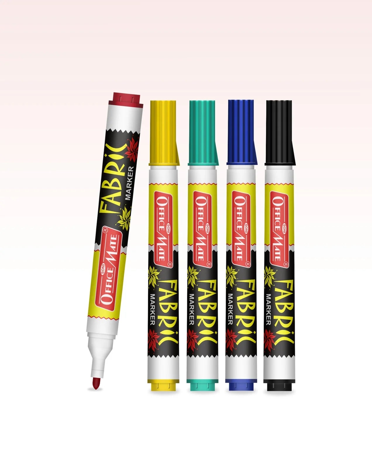 Fabric Markers – DIY Marker, Wash Resistant, Vivid Colours, Works on all Fabric Surfaces