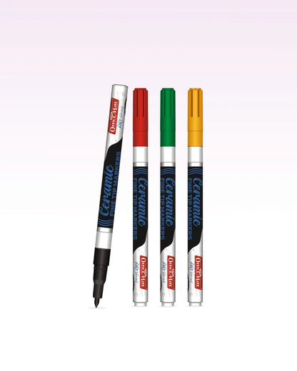 Fine Tip Ceramic Markers – Ideal for Ceramic Art, Smudge proof Ink