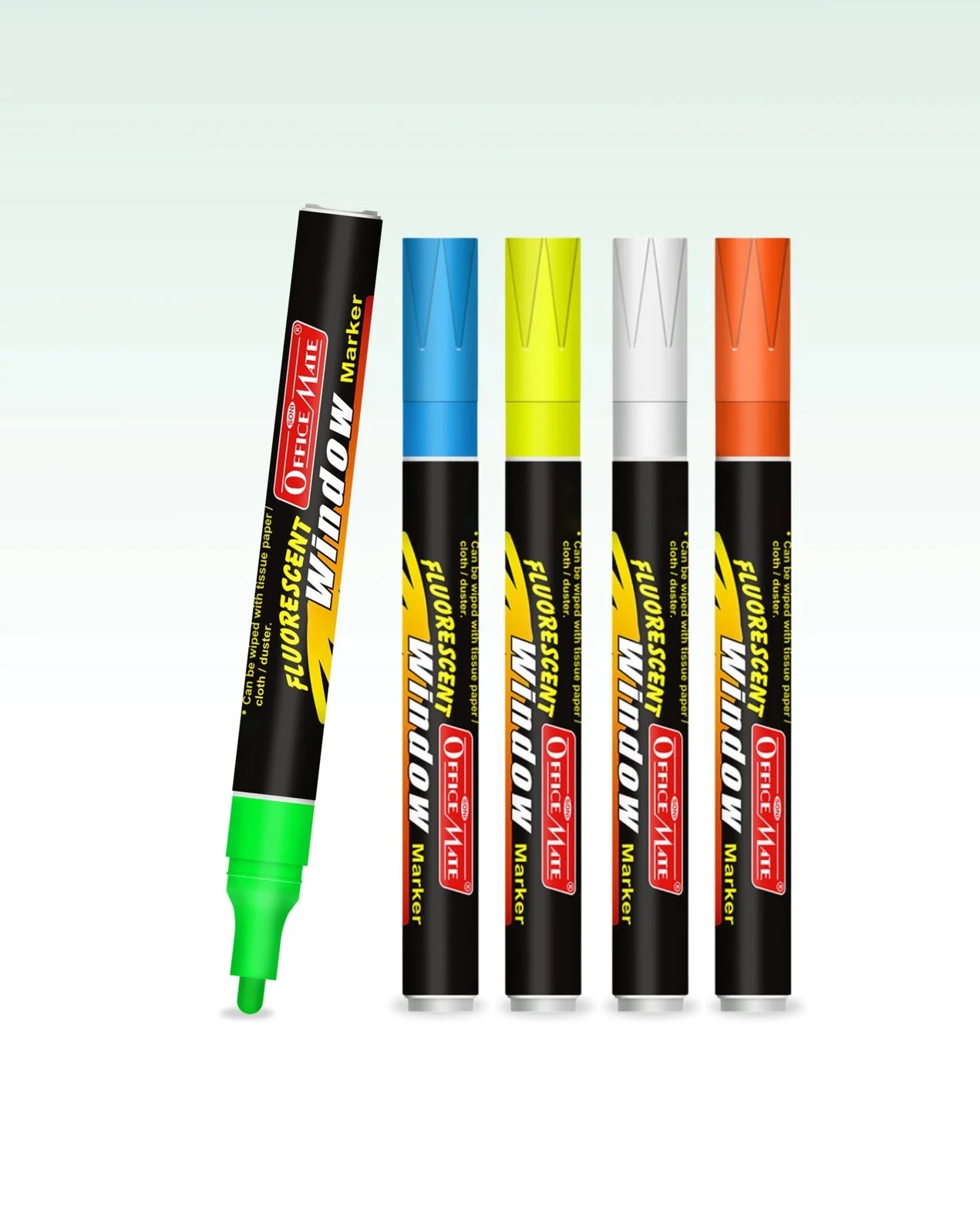 Fluorescent Window Marker /Chalk Marker - Bright, Bold, Easy Erase