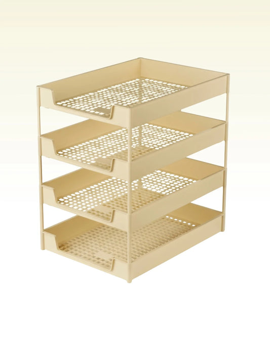 Four Compartment Office Tray – Compact Design, Lightweight, Versatile Use