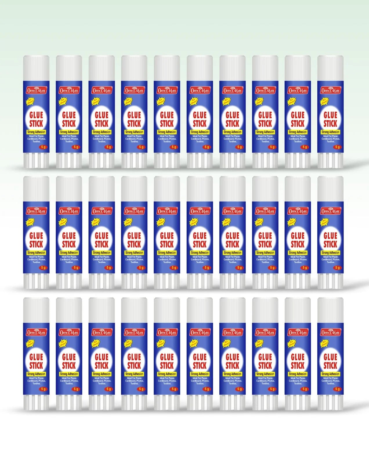 Glue stick – 5gm, (Pack of 30 pcs) Superior Adhesion, Quick-Drying for School, Office, Crafts, and Home Projects