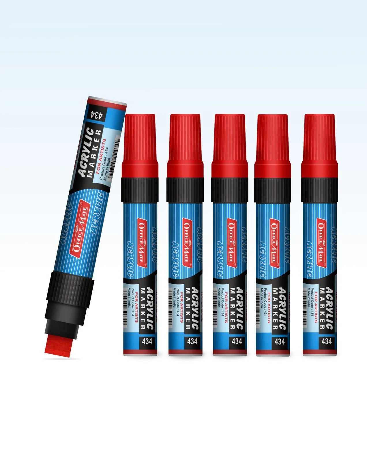 Jumbo Acrylic Marker (6pcs) Water-Based Marker, Wide Tip, Easy to Use