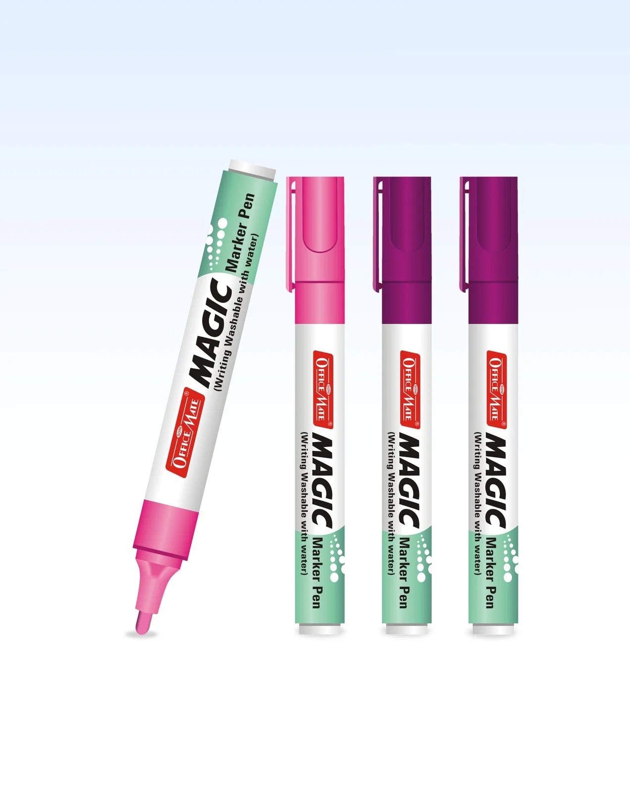 Magic Marker Pen (4pcs), Water-Washable, Bright Colours, Eco-Friendly
