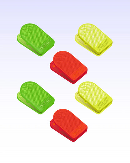 Multi-coloured Paper Clips (6pcs), Strong Grip, Vibrant Colors
