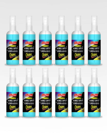 Multipurpose Mobile/Laptop Screen & Glass Cleaner (100ml) (12pcs), Spotless Wipes, Eco-Friendly