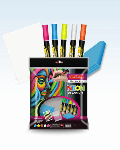 Neon Glass Kit, Bright, Bold Designs for Creative Window Art