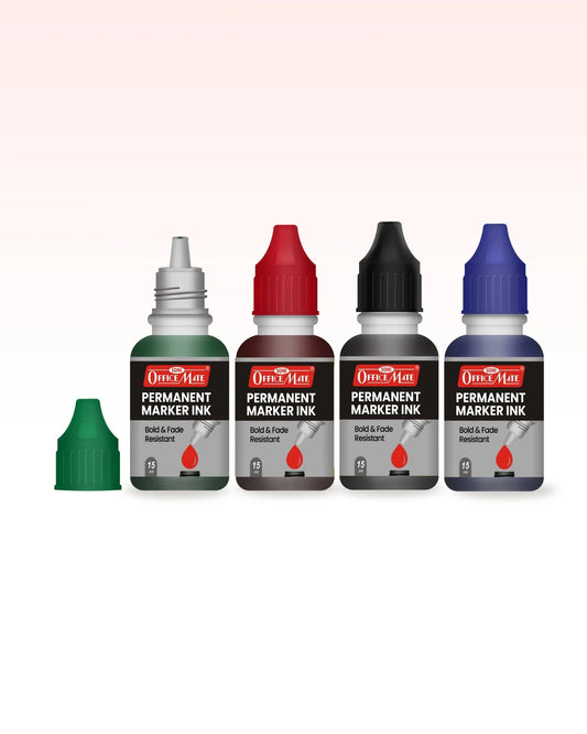 Permanent Marker Refill Ink - 15ml, Quick-Drying, Vibrant Colors