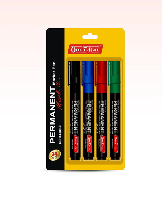 Refillable Permanent Markers, Versatile Use, Quick-Drying, Multi-Surface Markers