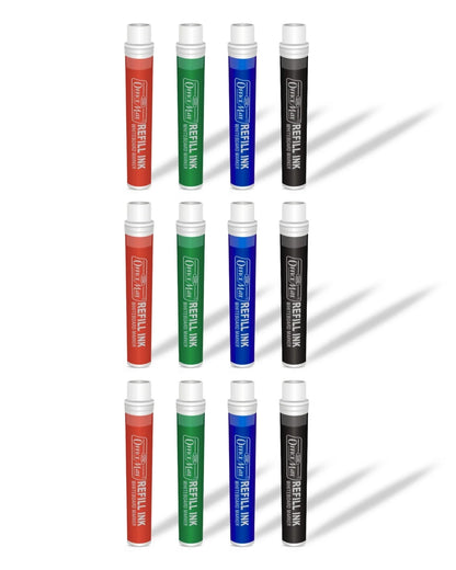 Refillable Cartridge for Whiteboard Marker (12pcs) Eco-Friendly, Replaceable Ink Cartridges for Long-Lasting Use