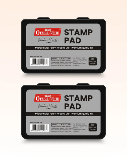 Stamp Pad – Black, Long-Lasting Impressions, Quick-Drying Ink for Any Project