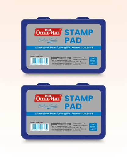 Stamp Pad – Blue, Long-Lasting Impressions, Quick-Drying Ink for Any Project