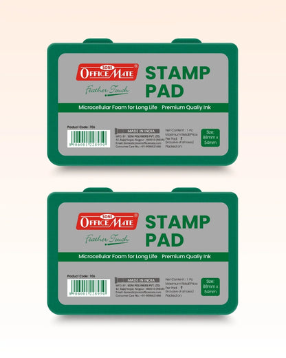 Stamp Pad – Green, Long-Lasting Impressions, Quick-Drying Ink for Any Project
