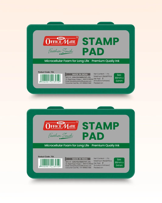 Stamp Pad – Green, Long-Lasting Impressions, Quick-Drying Ink for Any Project
