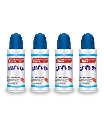 Synthetic Gum (50ml) – Pack of 4, Quick-Drying, Transparent & Multi-Purpose Adhesive