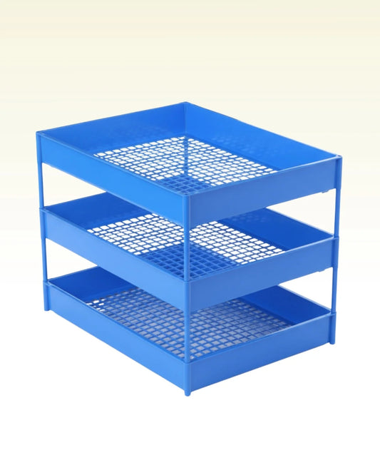 Three Compartment Office Tray – Compact Design, Lightweight, Versatile Use
