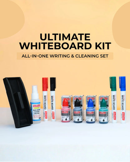 Ultimate Whiteboard Kit, Refillable, Smooth Writing, Easy Erase