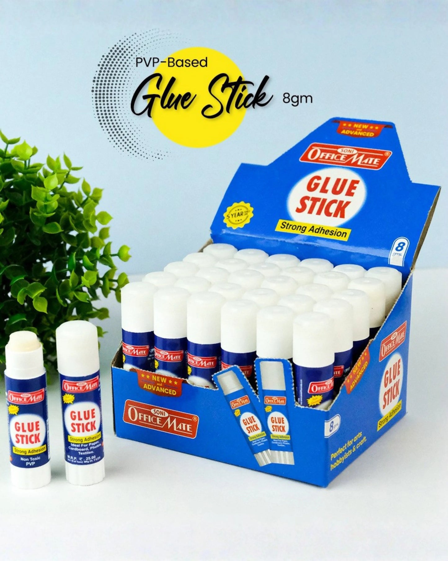 Glue Stick – 8gm, Superior Adhesion, Quick-Drying for School, Office, Crafts, and Home Projects