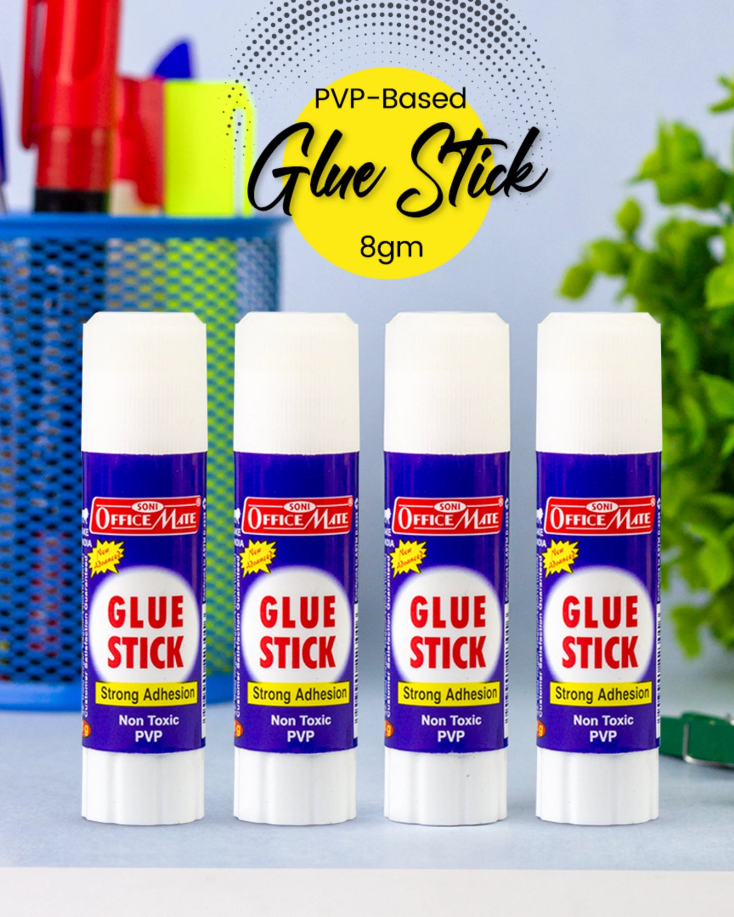 Glue Stick – 8gm, Superior Adhesion, Quick-Drying for School, Office, Crafts, and Home Projects