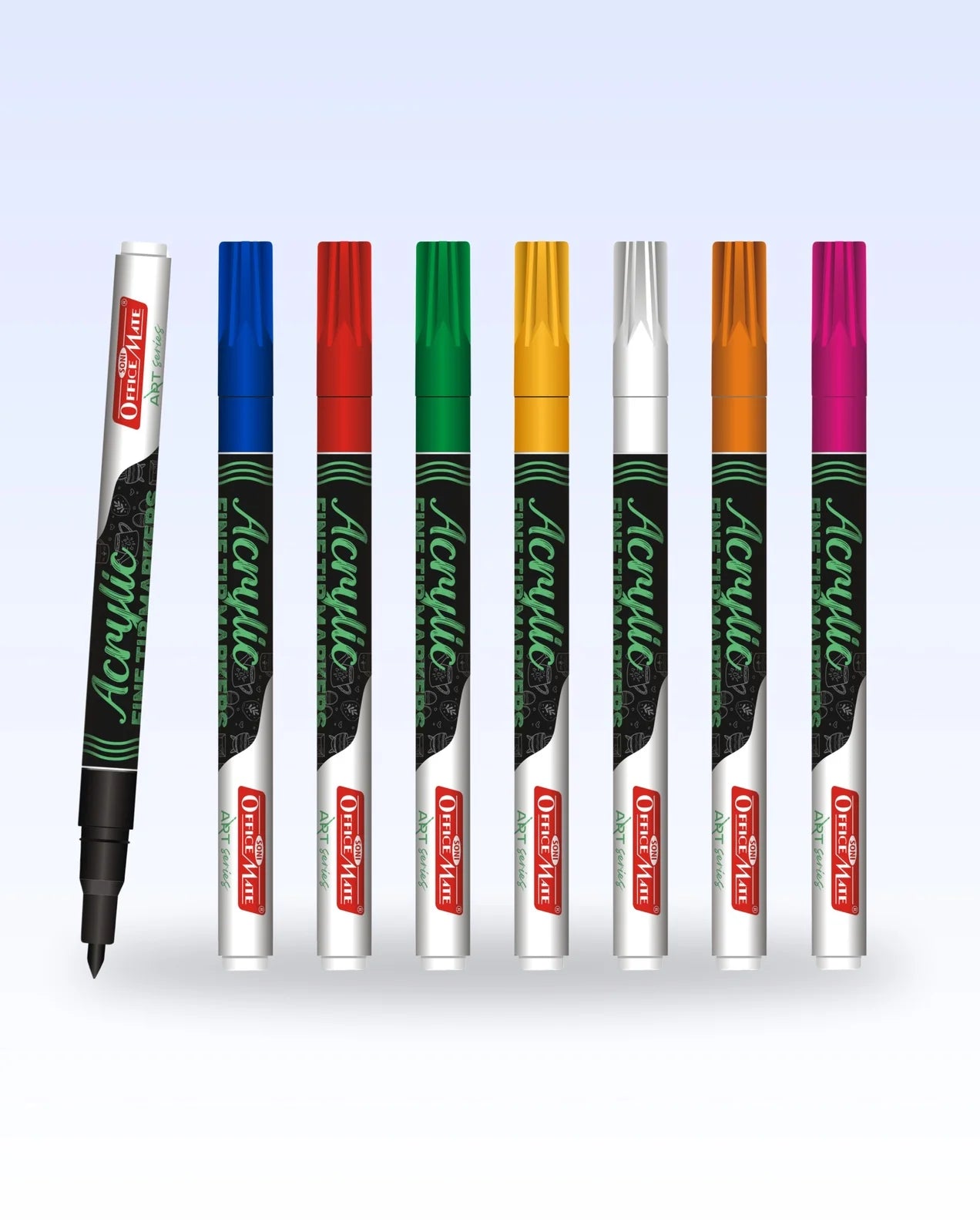 Fine Tip Acrylic Paint Markers – Water Based, Versatile Use