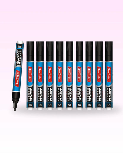 Acrylic Paint Markers (10pcs) Water-Based, Non Toxic, Perfect for Doodling and Sketching