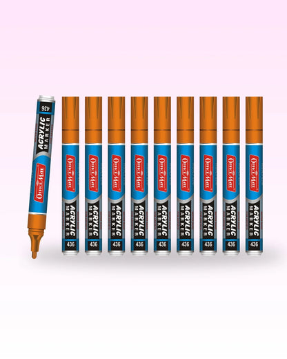 Acrylic Paint Markers (10pcs) Water-Based, Non Toxic, Perfect for Doodling and Sketching