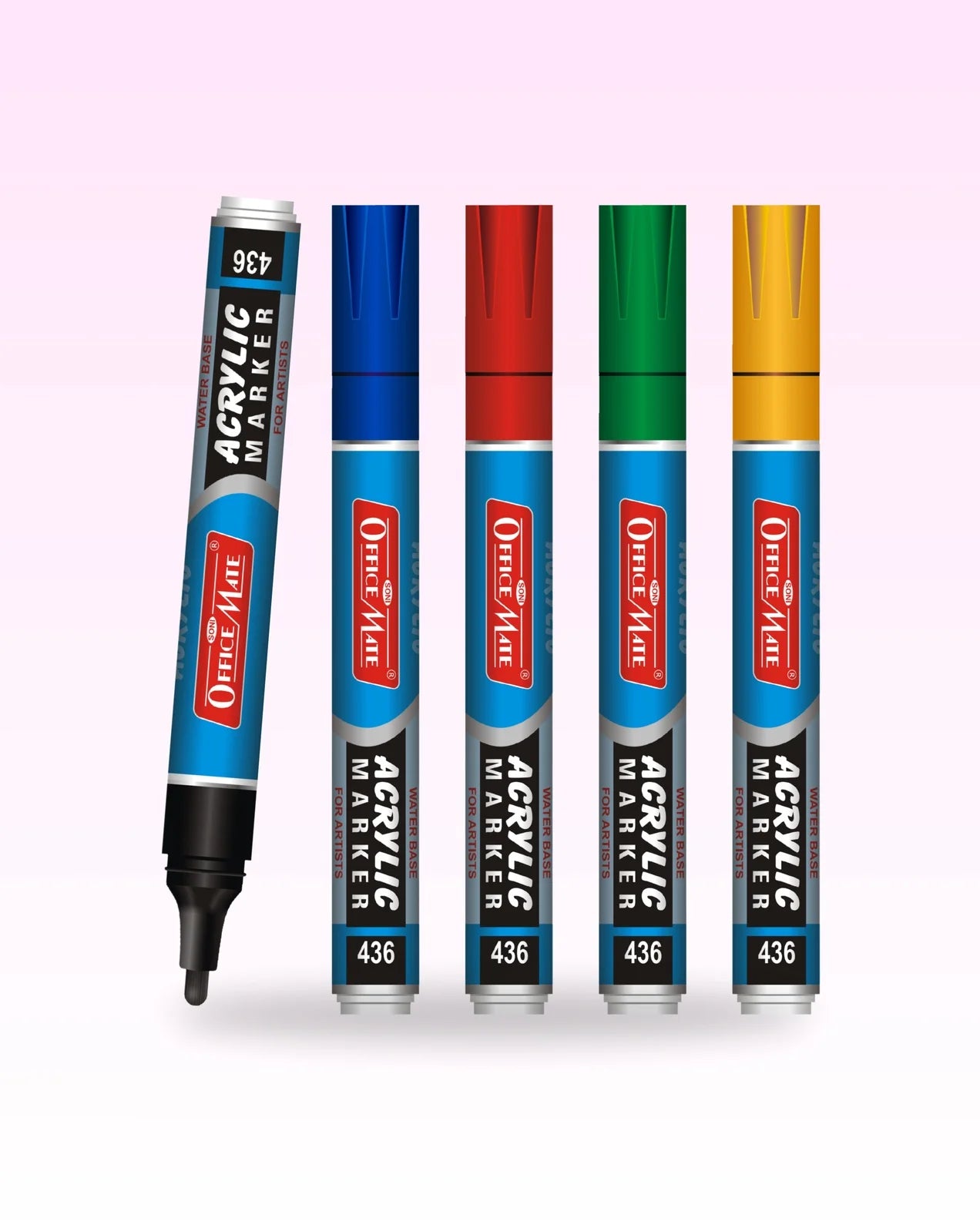 Acrylic Paint Markers (4pcs, 5pcs 8pcs) – Vibrant Colours, Water
