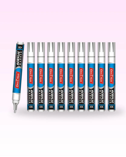 Acrylic Paint Markers (10pcs) Water-Based, Non Toxic, Perfect for Doodling and Sketching