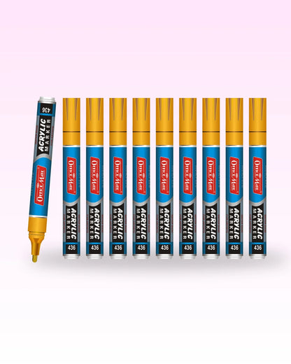 Acrylic Paint Markers (10pcs) Water-Based, Non Toxic, Perfect for Doodling and Sketching