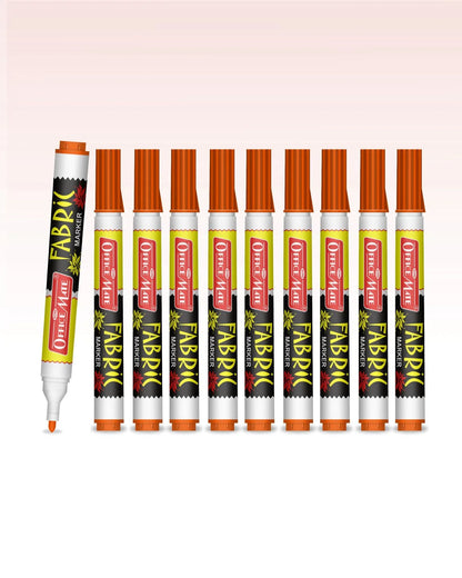 Fabric Markers (10pcs) – DIY Marker, Wash Resistant, Vivid Colours, Works On All Fabric Surfaces