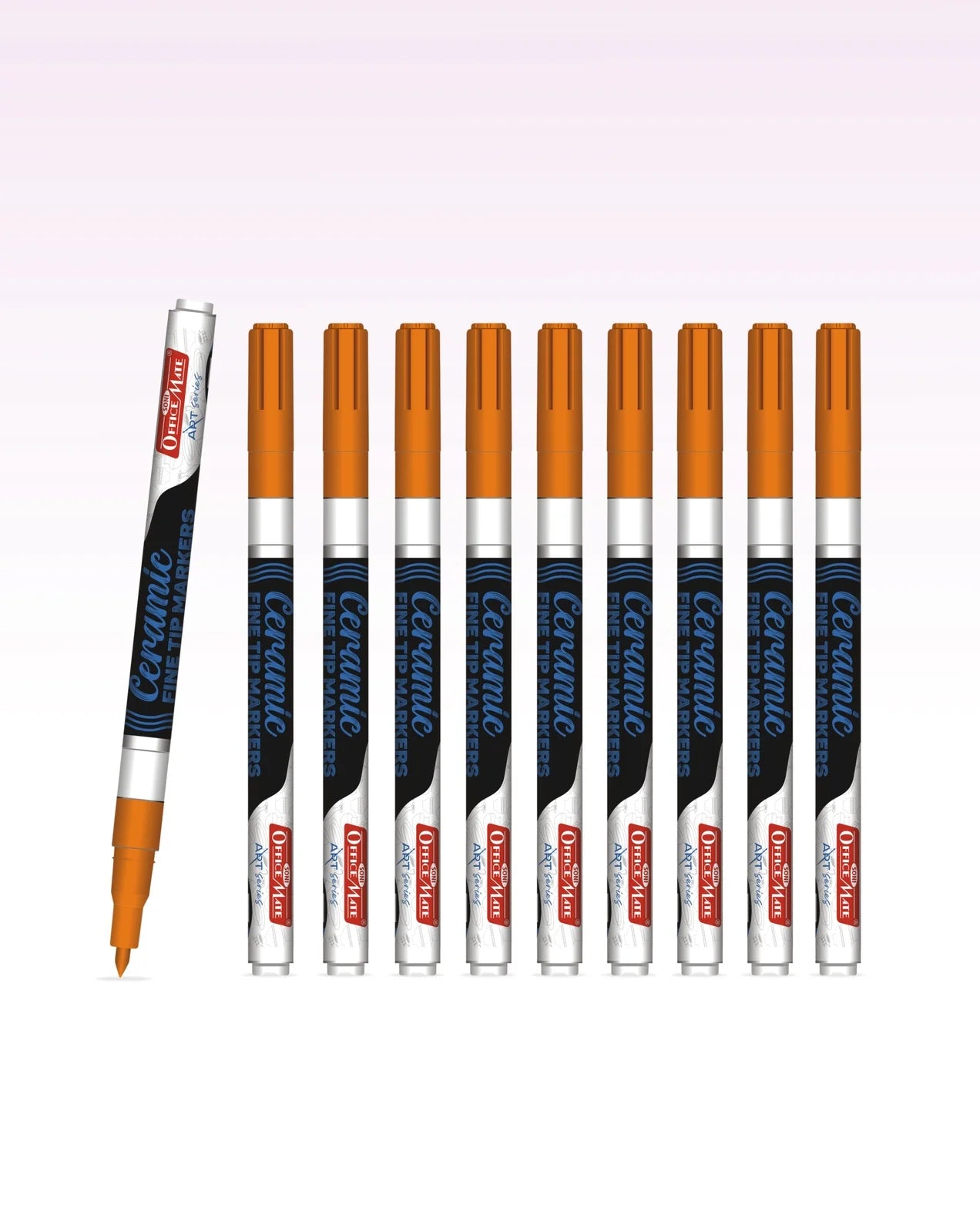 Fine Tip Ceramic Marker Set (10pcs) – Ideal for Ceramic Art, Smudge proof Ink  