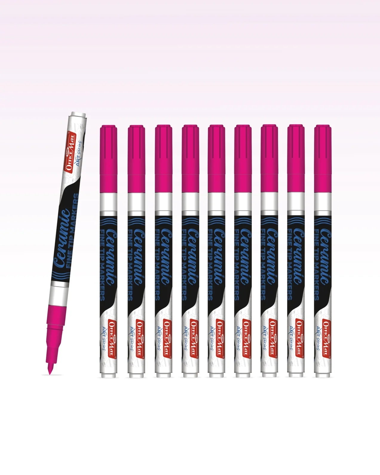 Fine Tip Ceramic Marker Set (10pcs) – Ideal for Ceramic Art, Smudge proof Ink  