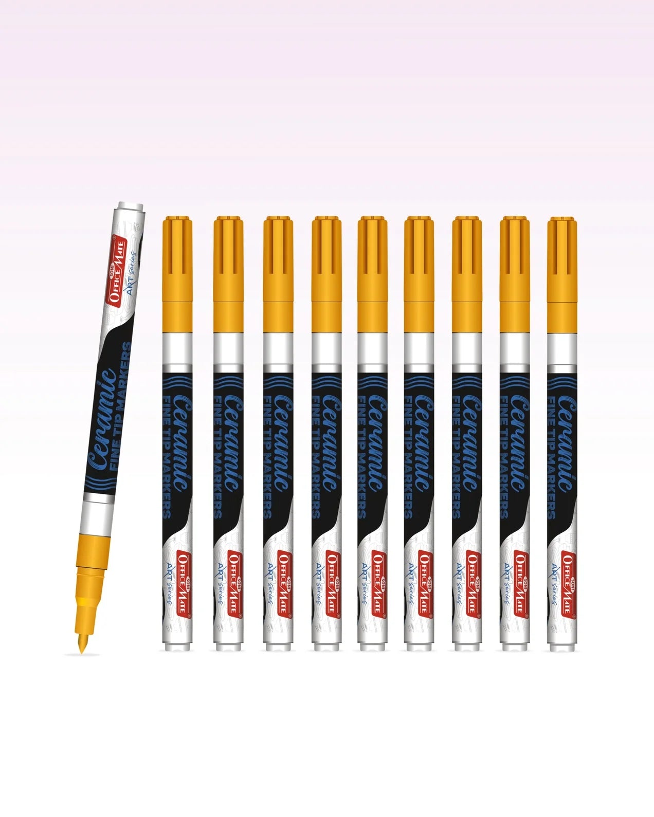 Fine Tip Ceramic Marker Set (10pcs) – Ideal for Ceramic Art, Smudge proof Ink  