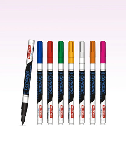 Fine Tip Ceramic Markers – Ideal for Ceramic Art, Smudge proof Ink