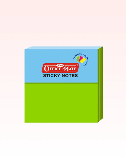 Fluorescent Sticky Note Pads – 100 Sheets (76 x 76), Effective Note-Taking & Organizing