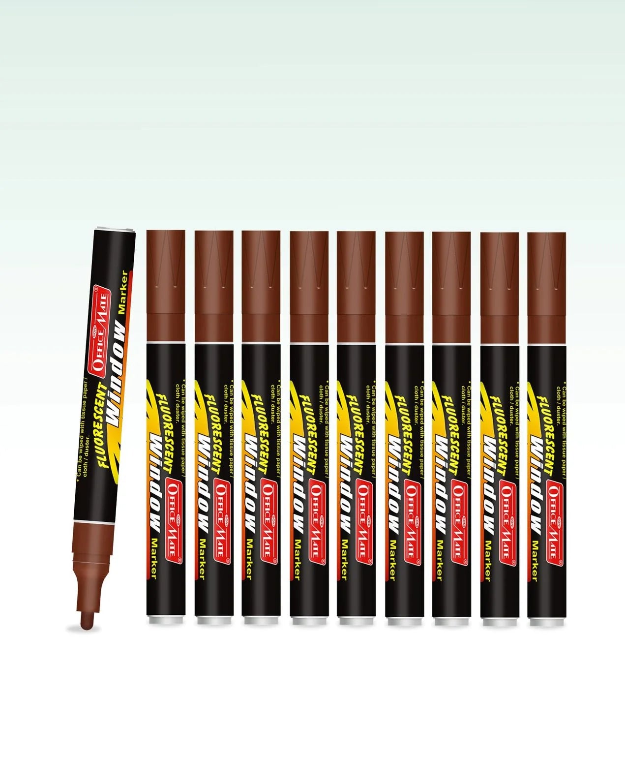 Fluorescent Window Markers / Chalk Markers (10 Pcs) Bright, Bold, Easy Erase