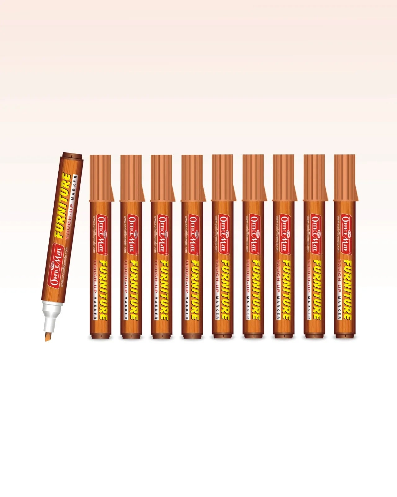 Furniture Markers (10pcs) – Precision Touch-Ups, Rich Wood Tone Colours