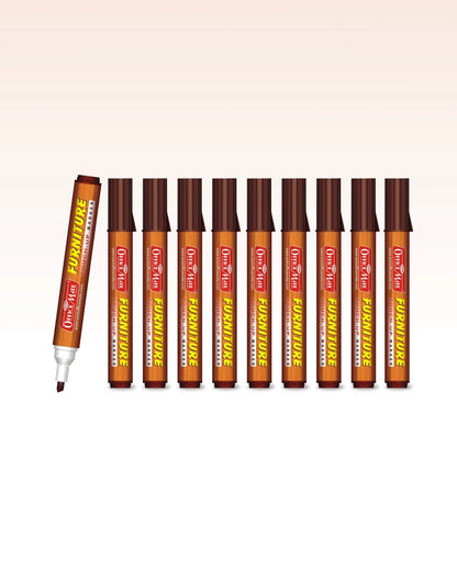 Furniture Markers (10pcs) – Precision Touch-Ups, Rich Wood Tone Colours