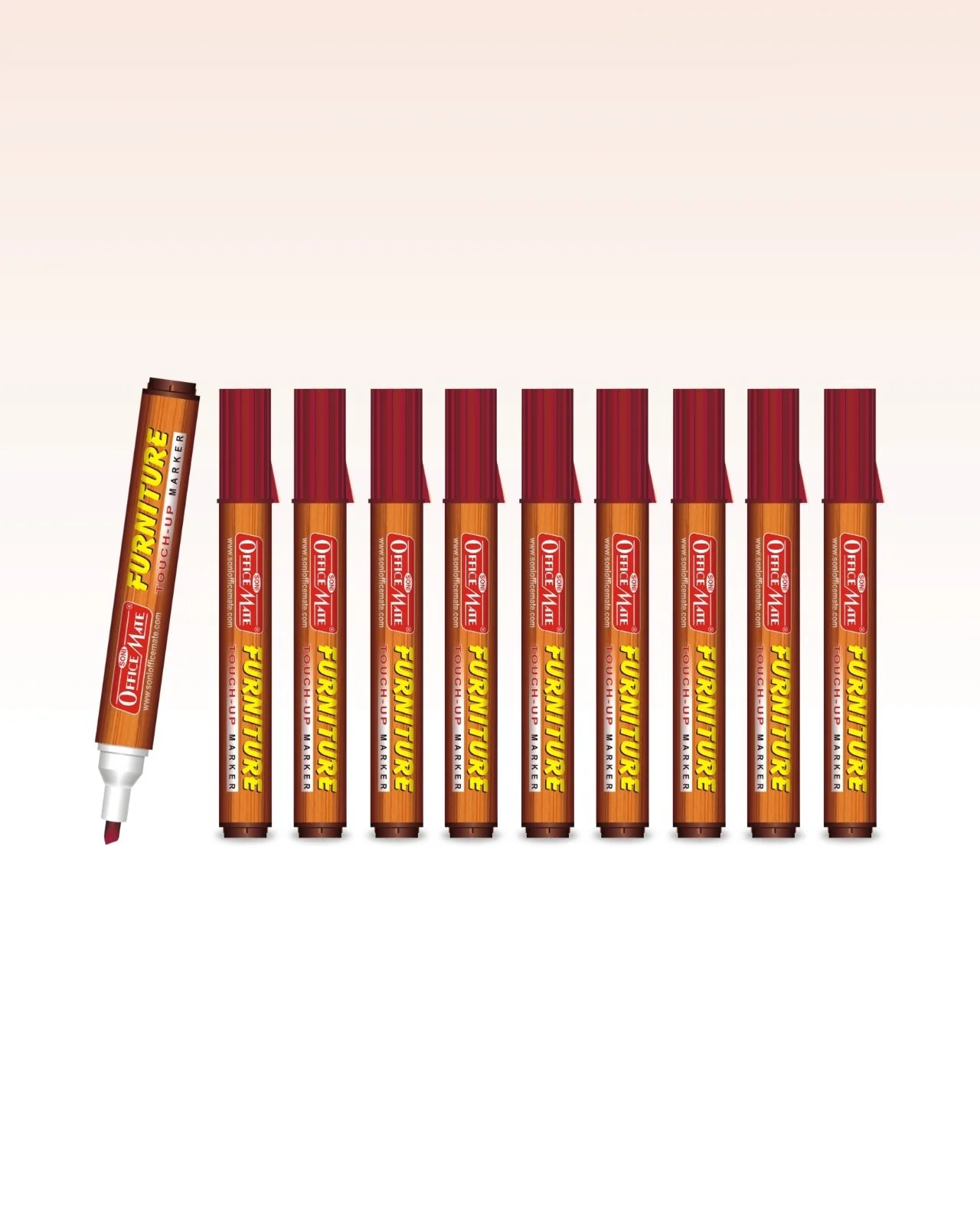 Furniture Markers (10pcs) – Precision Touch-Ups, Rich Wood Tone Colours