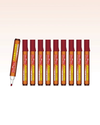 Furniture Markers (10pcs) – Precision Touch-Ups, Rich Wood Tone Colours